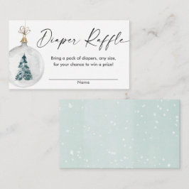 Bordskrapa för prydnadsbabydusch i Vinter-snö Tilläggskort