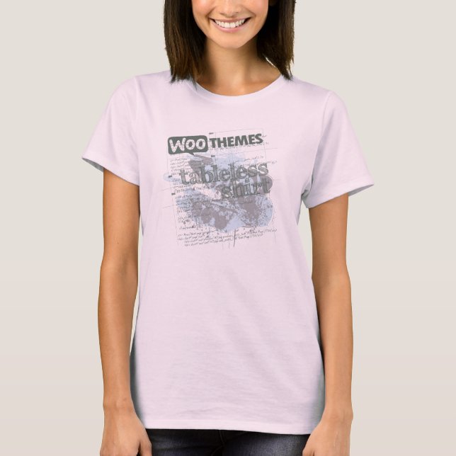Bordslös Shirt (Dam) - Vit Tröja (Framsida)