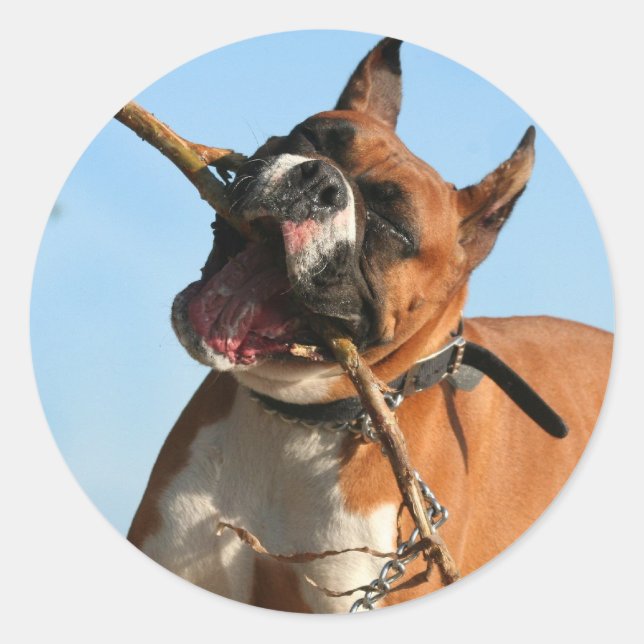 Bordsmärken Runt Klistermärke (Framsida)