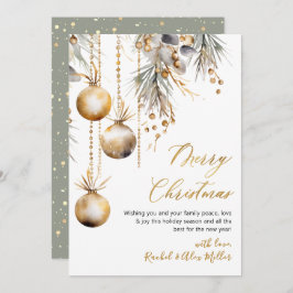 Bordsmycke, botaniskt non Photo God jul Julkort