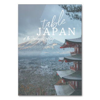 Bordsnamnkort för resor bordsnummer