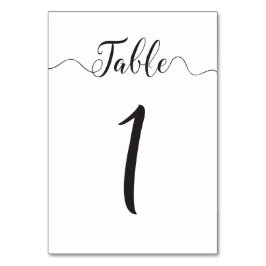 Bordsnummer 1 Bord-kort