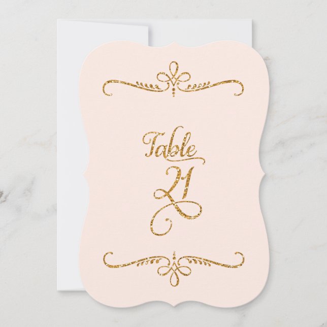 Bordsnummer 21, Finare Skriptbrev - Receptioner (Framsida)