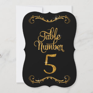 Bordsnummer 5 för Finare Glitter
