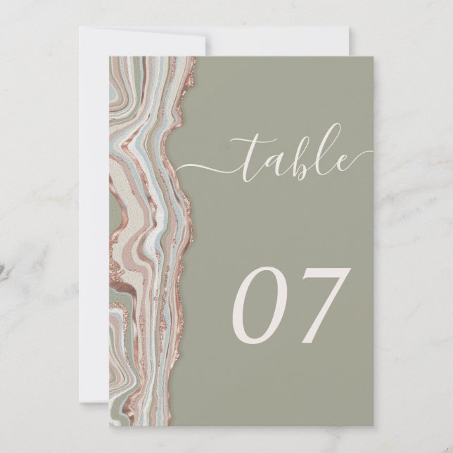 Bordsnummer 5 x 7 tum (Framsida)