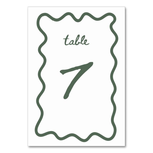 BORDSNUMMER 7 (Framsidan)