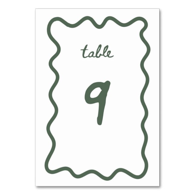 BORDSNUMMER 9 (Framsidan)