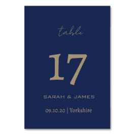Bordsnummer av Anpassningsbarna elegant Navy