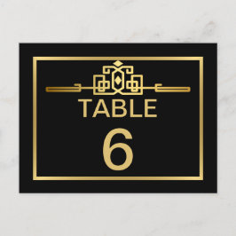 Bordsnummer av Golden Romantik Art Deco