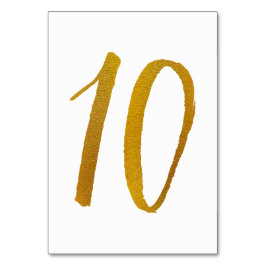 Bordsnummer - Avslappnad Penselskripttypografi -10