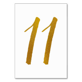 Bordsnummer - Avslappnad Penselskripttypografi -11