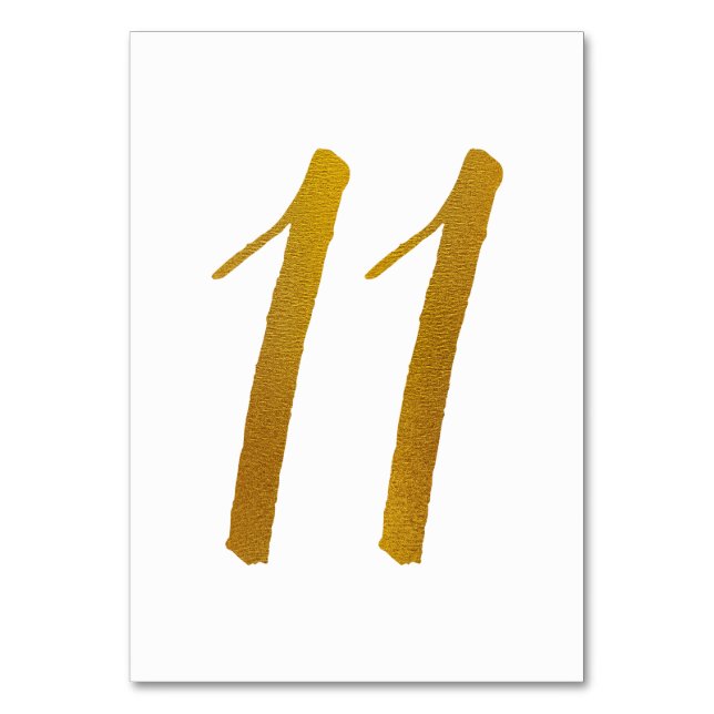 Bordsnummer - Avslappnad Penselskripttypografi -11 (Framsidan)