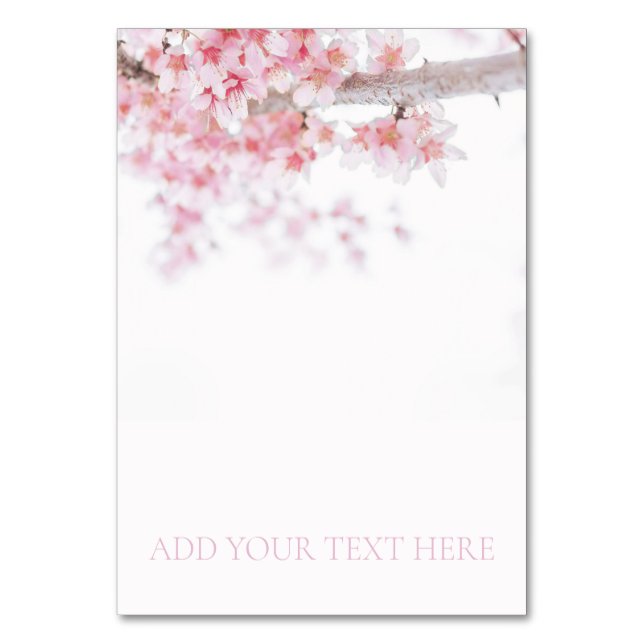 BORDSNUMMER: BLOMMARNA CHERRY BORDSNUMMER (Framsidan)