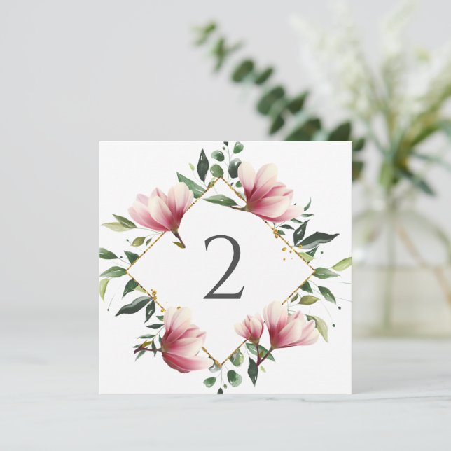 Bordsnummer blommigt gräns (Stående Fram)