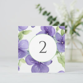 Bordsnummer blommigt gräns