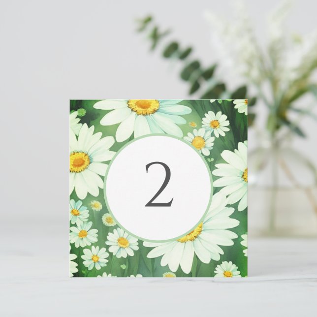 Bordsnummer blommigt gräns (Stående Fram)