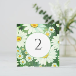 Bordsnummer blommigt gräns