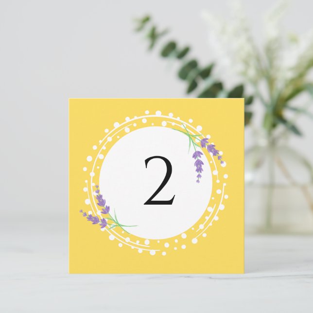 Bordsnummer blommigt gräns (Stående Fram)