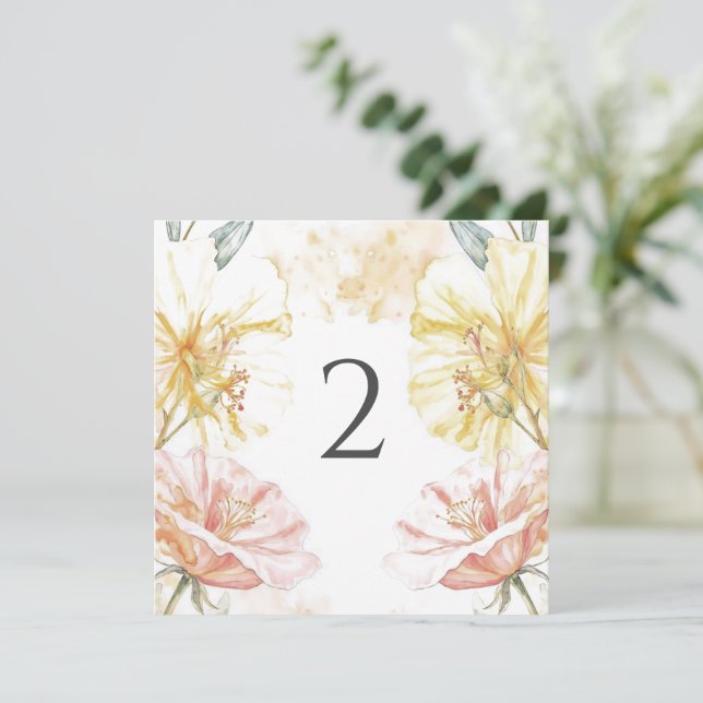 Bordsnummer blommigt gräns (Stående Fram)