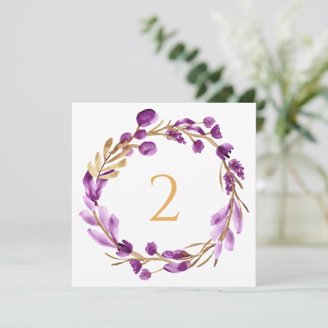 Bordsnummer blommigt gräns (Stående Fram)
