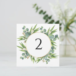 Bordsnummer blommigt gräns