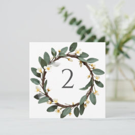 Bordsnummer blommigt gräns