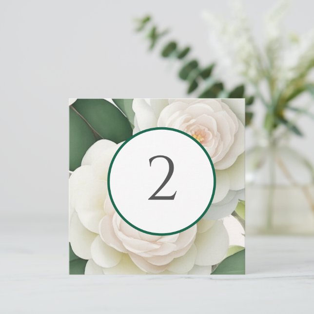 Bordsnummer blommigt gräns (Stående Fram)