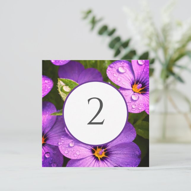 Bordsnummer blommigt gräns (Stående Fram)