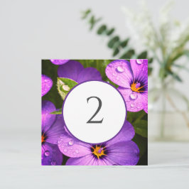 Bordsnummer blommigt gräns