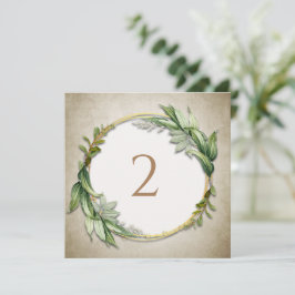 Bordsnummer blommigt gräns