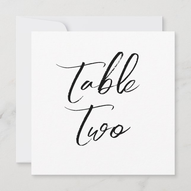 Bordsnummer blommigt gräns enkel elegant (Framsida)