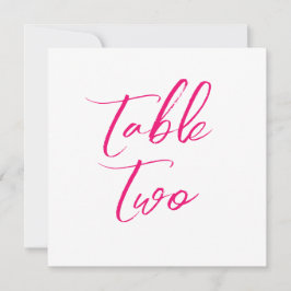 Bordsnummer blommigt gräns enkel elegant rosa