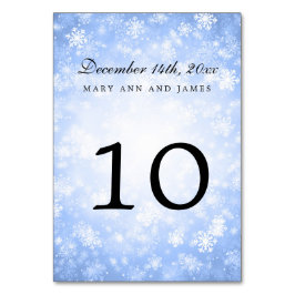 Bordsnummer Blue Winter Wonderland Gnistra