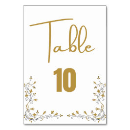 Bordsnummer Bröllop-kort