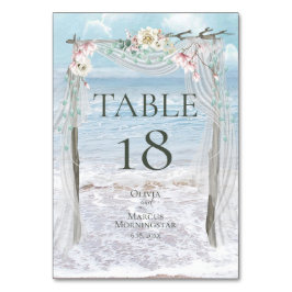 BORDSNUMMER | Elegant Beach Wedding Arbour
