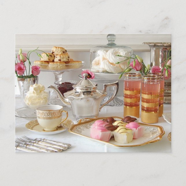 Bordsnummer English Tea Postcard (Framsida)