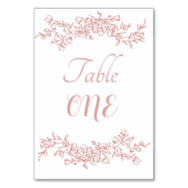 Bordsnummer enkel minimalistisk