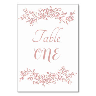 Bordsnummer enkel minimalistisk