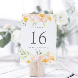 Bordsnummer för Airy Blommigt Personlig