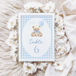 Bordsnummer för babybabyutställning för nalle Bow 
