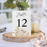 Bordsnummer för Beige & Orange Blommigt<br><div class="desc">Pressa upp bröllop eller party bord med Bordsnumret för Beige & Orange-Blommigt.</div>