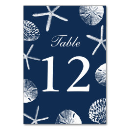 Bordsnummer för blå persiko-tema