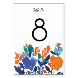 Bordsnummer för Blommar av kraftig Blommigt