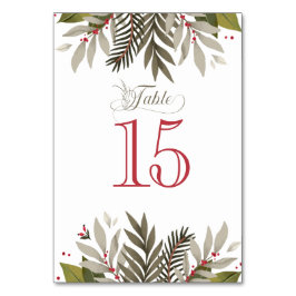 Bordsnummer för botaniskt bröllop