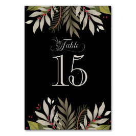 Bordsnummer för botaniskt bröllop