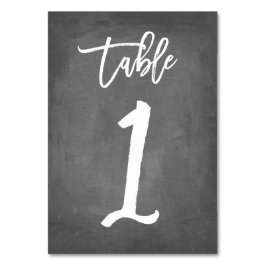 Bordsnummer för chic av typen Chalkboard | BORD 1