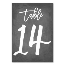Bordsnummer för chic av typen Chalkboard | Bord 14