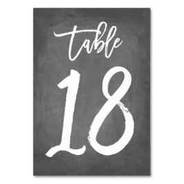 Bordsnummer för chic av typen Chalkboard | Bord 18