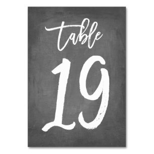 Bordsnummer för chic av typen Chalkboard Bord 19