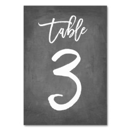 Bordsnummer för chic av typen Chalkboard | BORD 3